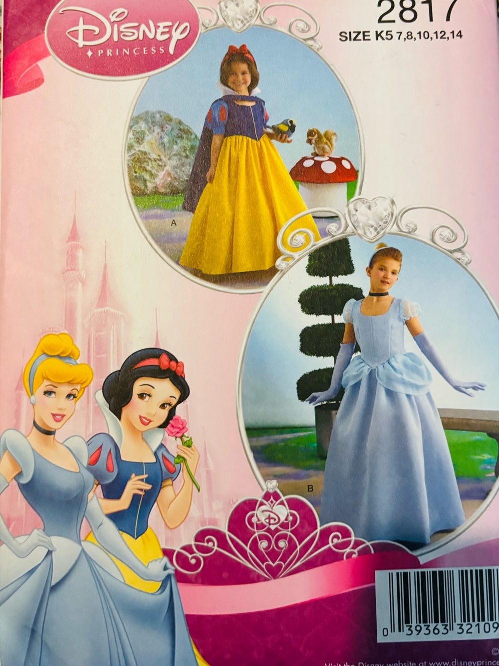 Girls Princess Pattern Simplicity 2817  Sizes 7-14 UNCUT